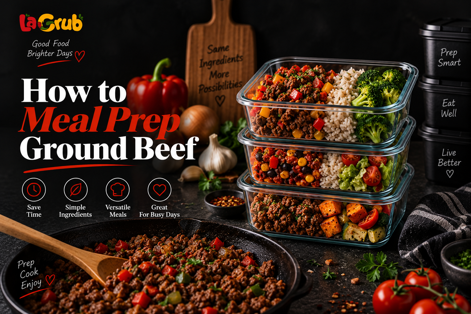 How to Meal Prep Ground Beef