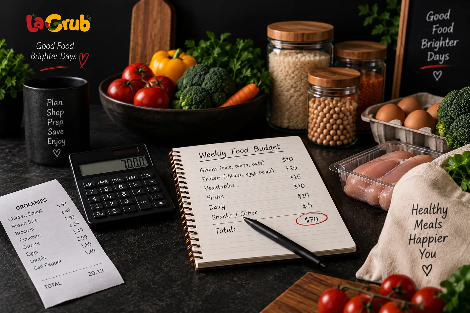Start by Setting a Realistic Weekly Food Budget