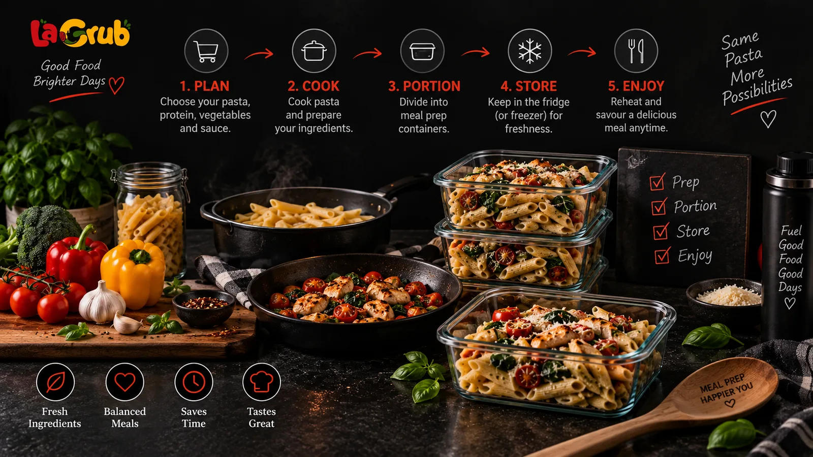 How to Meal Prep Pasta the Right Way