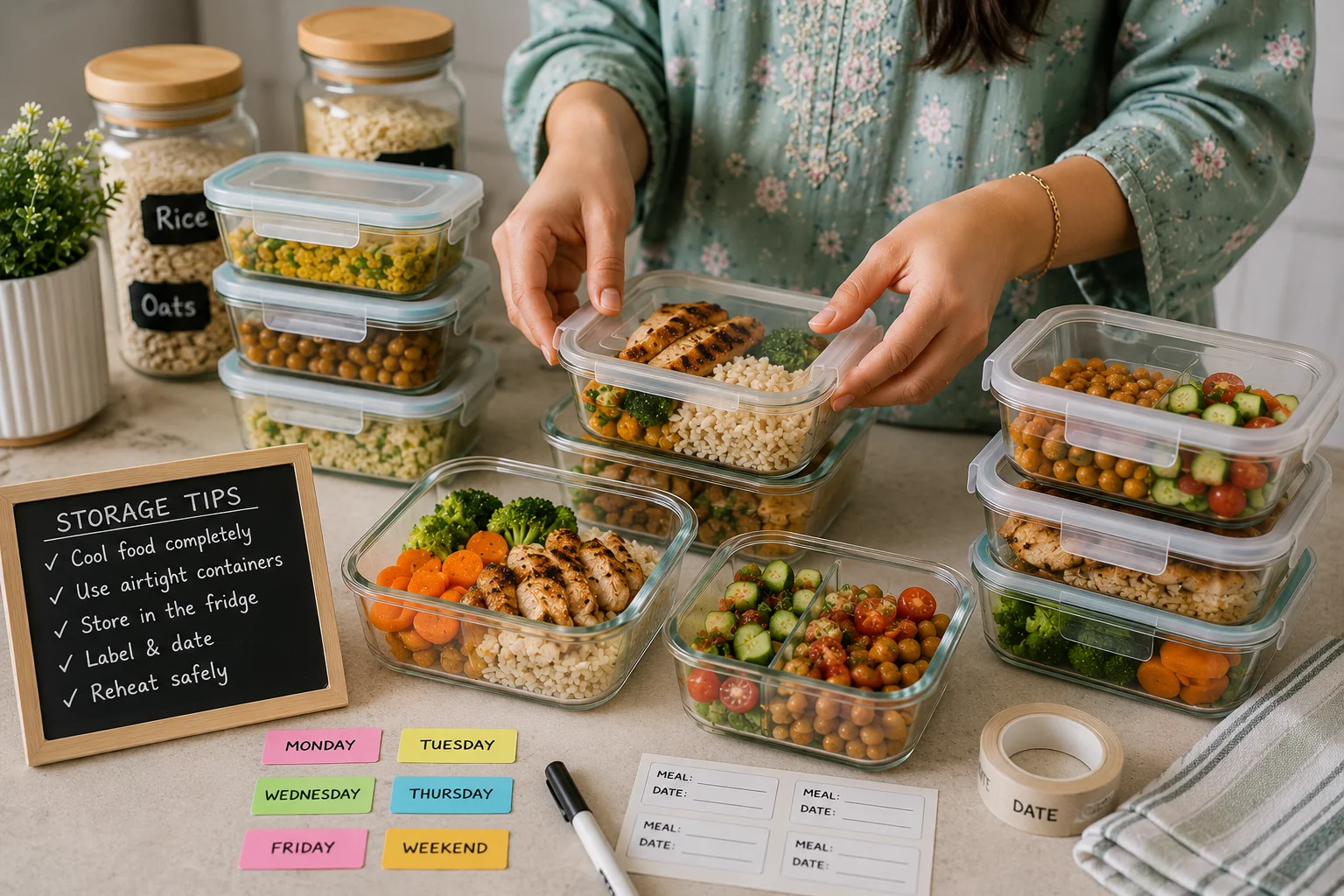 Meal Prep Containers and Storage Tips