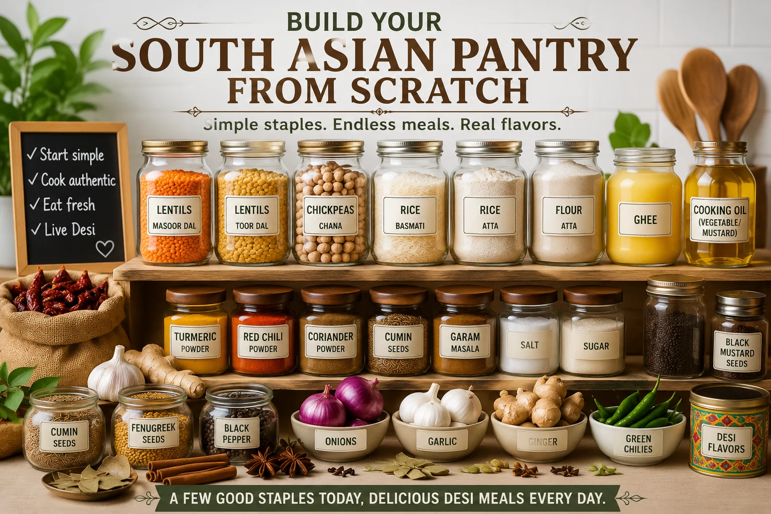 South Asian Pantry From Scratch