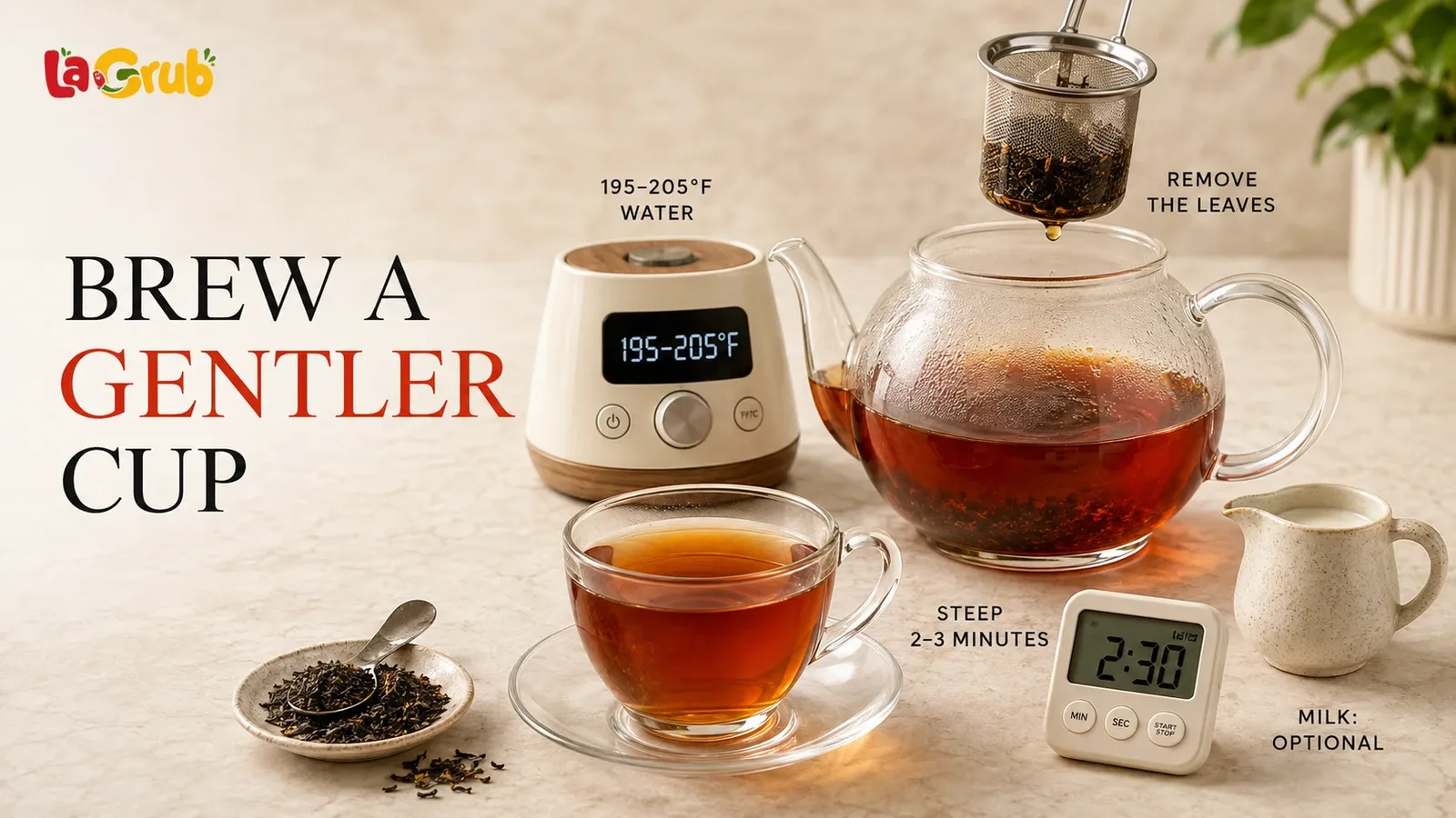 is black tea acidic