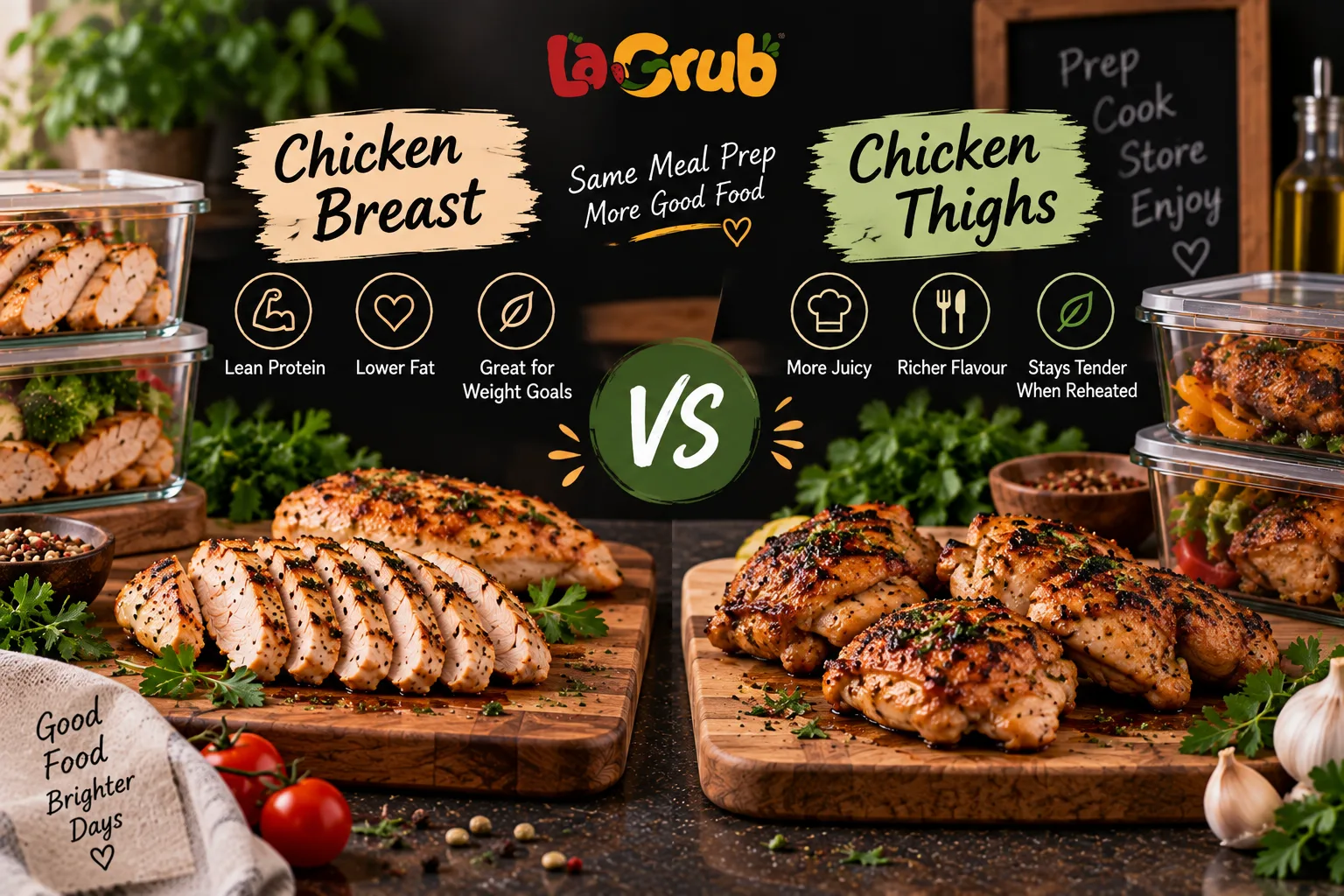 Chicken Breast or Chicken Thighs for Meal Prep?