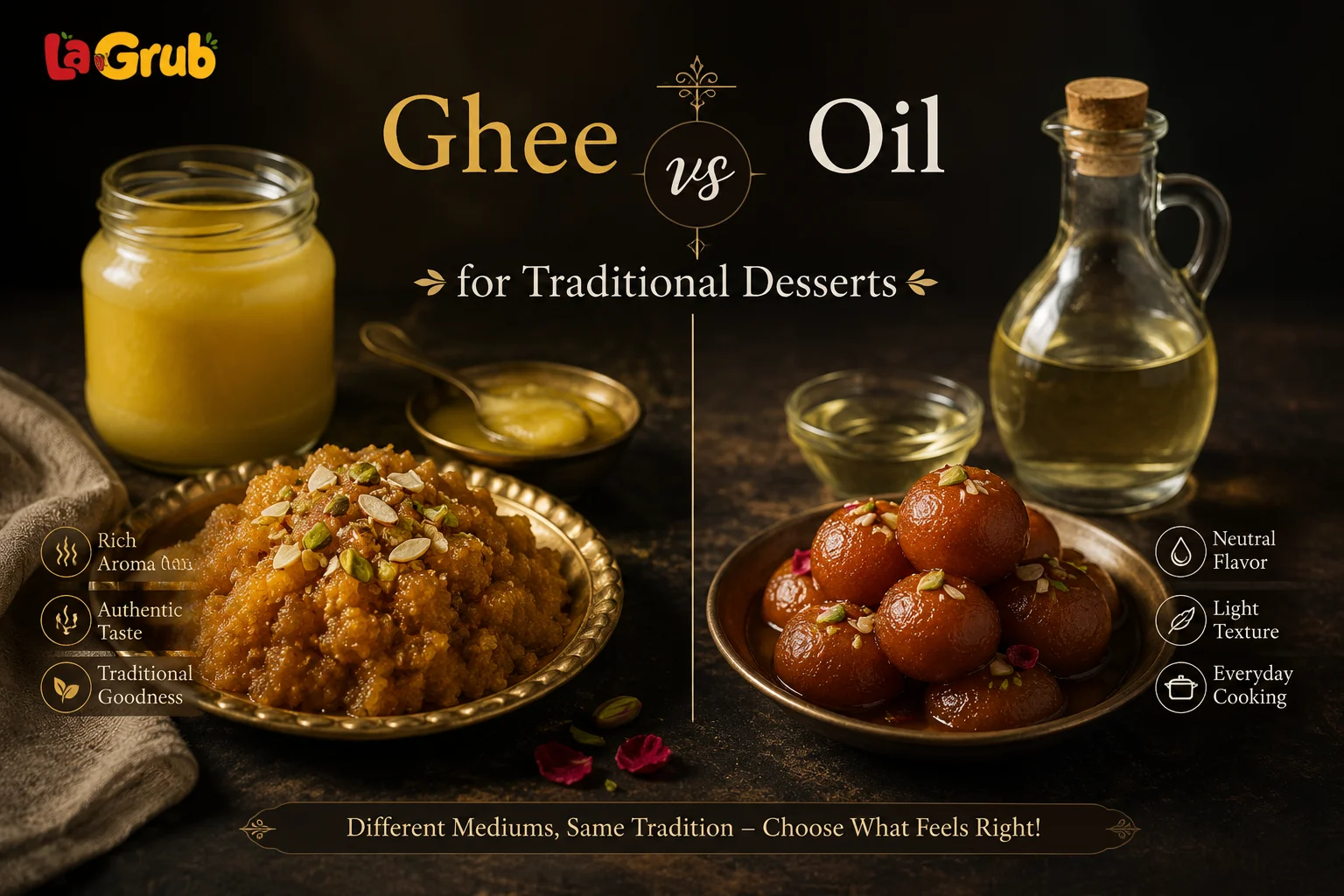 Ghee vs Oil for Traditional Desserts