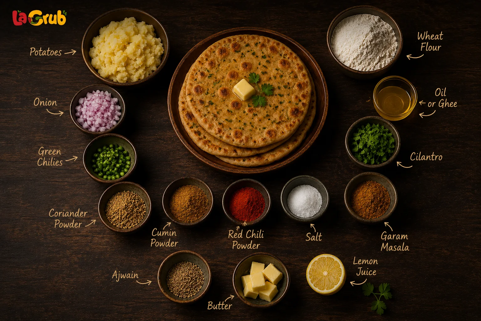 Aloo Paratha Ingredients
