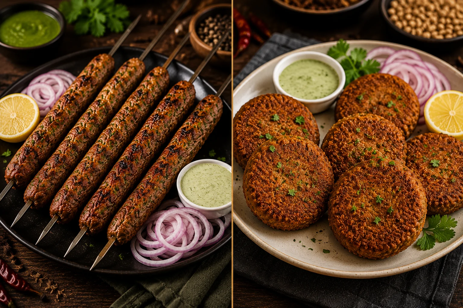Seekh Kabab vs Shami Kabab