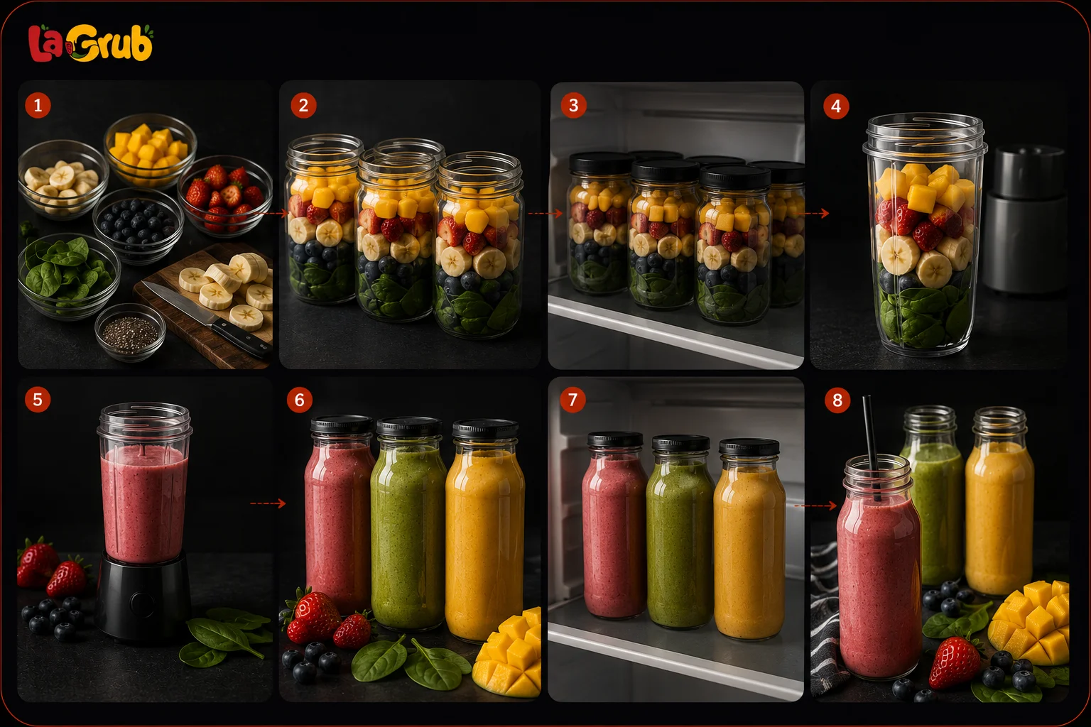 How to Meal Prep Smoothies Step by Step