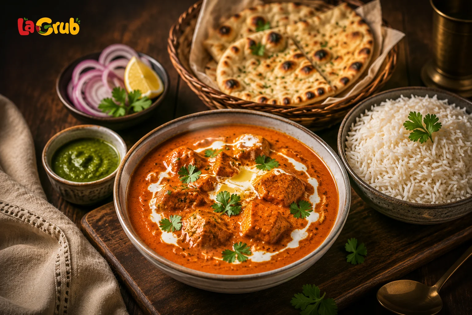 How Is Traditional Butter Chicken Served?